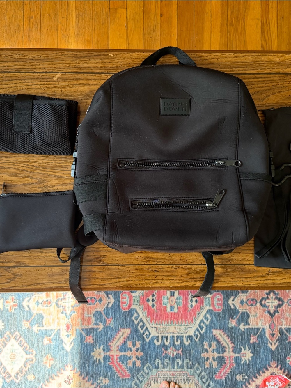 Dagne Dover Indi Neoprene Diaper Backpack, Large Black